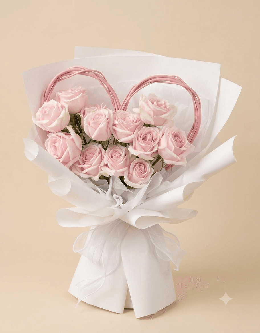Blush Heart Bouquet