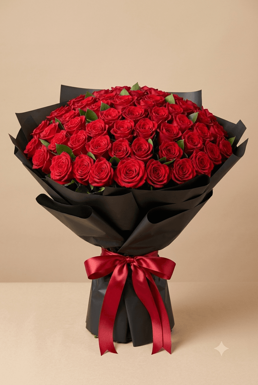 A Century of Roses - 100 Red Rose Bouquet