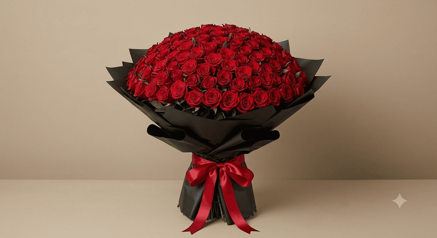 Infinite Romance - 200 Roses Bouquet