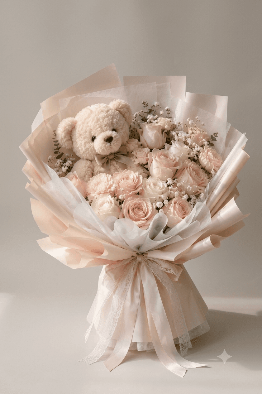 Teddy Flower Bouquet