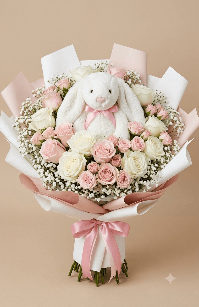 Bunny Flower Bouquet